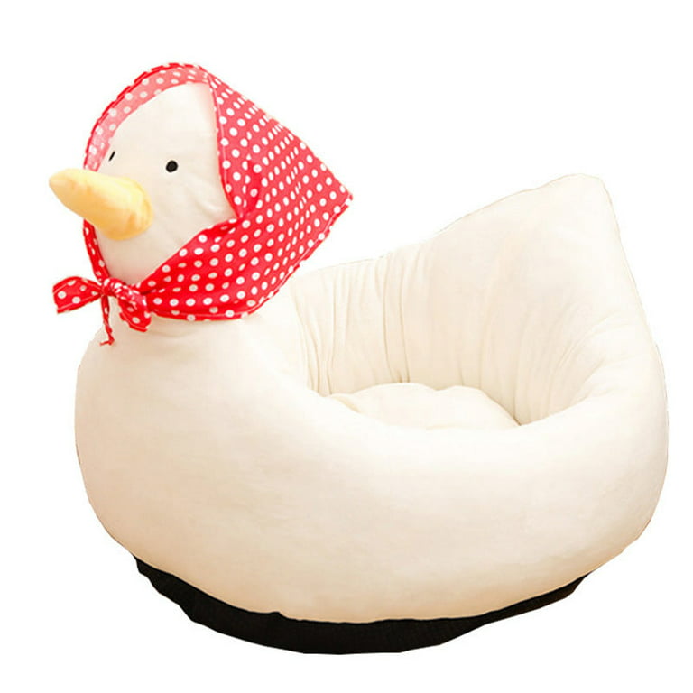Cartoon Animals Shape Cute Duck Cat Bed With Summer Mat Round Cat House  Kennel Cushion Four Seasons Universal 