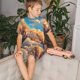 thumbnail image 4 of Balery Cloud Sleeping Cat Conjunto de Pijama Infantil de Manga Corta con Estampado – Ropa de Dormir de Algodón Suave-Small, 4 of 6
