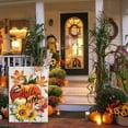 thumbnail image 3 of Hello Fall Garden Flags 12.5x18 Double Sided,Thanksgiving Pumpkin Garden Flag,Sunflower Small Yard Flags for Outside,Autumn Outdoor Decorations for Home, 3 of 6