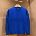 thumbnail image 1 of Suéteres de cuello redondo de color sólido de moda coreana para otoño para hombres, suéter de punto informal de manga larga, moda de calle alta, 1 of 5