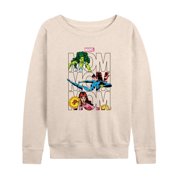 Marvel - Mom - Women's French Terry Pullover Long Sleeve Shirt