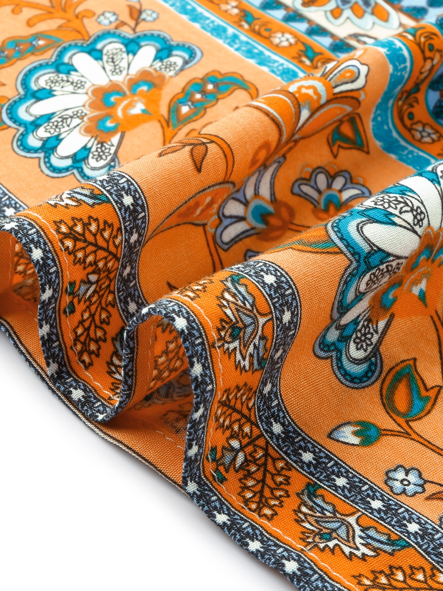 DARING DIVA Women's A-Line Floral Tiered Flowy Cap Sleeve Maxi Boho Dresses S Apricot