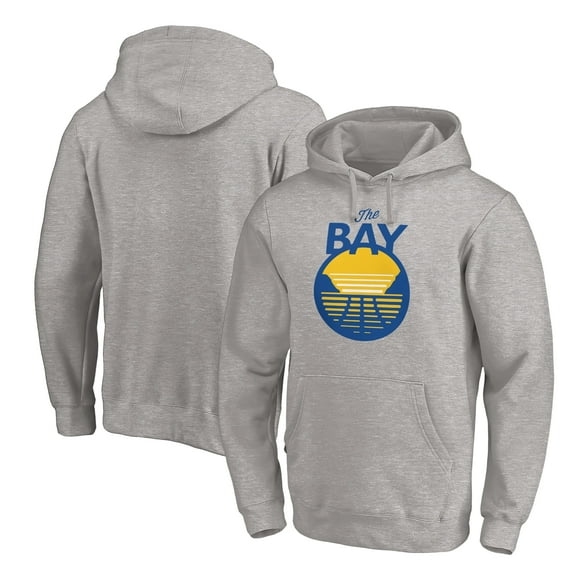 Men's Heathered Gray Golden State Warriors The Bay Logo Pullover Hoodie