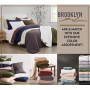 Brooklyn Loom Everyday Ribbed Sage 14 Piece Towel Set, Solid Textured, for Men and Women, Oeko-TEX Certified Confidence