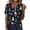 JE05_Dark Blue, variant on Lumtrix Womens Christmas Shirts Snowflake and Tree Printed Tee Trendey Lightweight Short Sleeve V Neck Blouses Green L