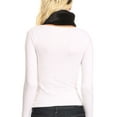 thumbnail image 2 of Sakkas Colette Faux Mink Warm Winter Soft Luxurious KeyHole Scarf - 1784-black - One Size Regular, 2 of 5