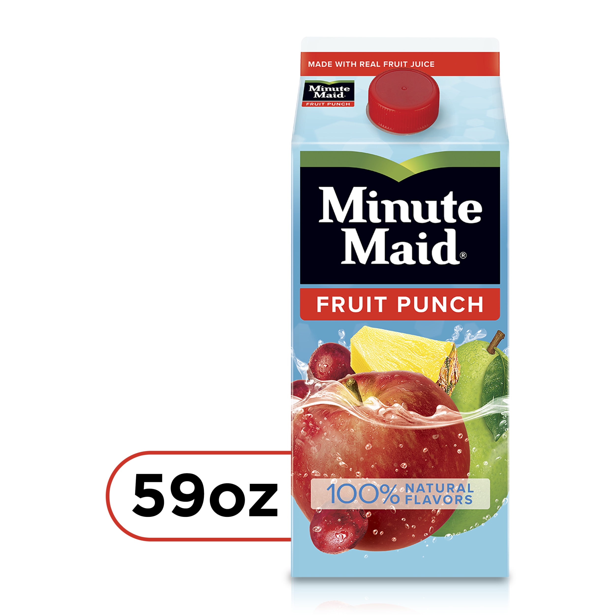 Minute Maid Fruit Punch Real Fruit Juice Drink, 59 fl oz Carton