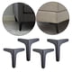 thumbnail image 5 of Patas de Muebles de Hierro Pulido BLESIY 4x Pies de Gabinetes de Armario de Pedestal de Sofá Negro 10cm, 5 of 8