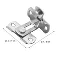 UPGRATOR Heavy Duty Gate Latch Stainless Steel Door Lock Square ...