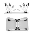 thumbnail image 3 of Foldable Laptop Lap Desk, Portable Computer Bed Table Tray with Phone Stand and Cup Holder for Sofa Couch Breakfast Dining, 3 of 4