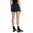 thumbnail image 3 of Levi's DARK INDIGO Women's Slim Fit Mid Length Denim Shorts, US 28, 3 of 3