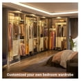 4FT Small Closet System with 3 Fabric Drawers, '' Closet Organizer ...