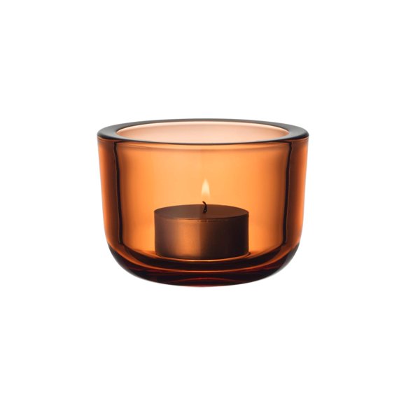 iittala 1027711 Valkea candle Holder, Seville Orange, Approx 33 x H24 inches (85 x 60 mm)