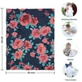 thumbnail image 4 of Pioneer Flower Floral Print Pattern Blanket,Comfortable Soft Flannel Throw Blanket,All Season,Warm Lightweight Blankets for Sofa Bed Couch Living Room Chair,30"x40", 4 of 4