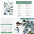 thumbnail image 6 of Watercolor Flowers Balloon Curtains for Windows, Bedroom Curtains 54 Inch Length, Spring Floral Leaves Botanical Blue Tie Up Curtains Panels Thermal Insulated Bathroom Curtains Window 42"x54", 6 of 8