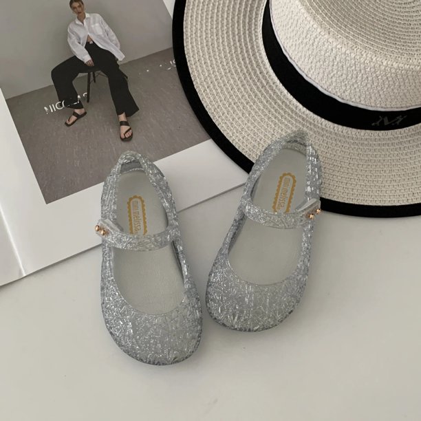 Melissa Sandalias con Nudo de Mariposa para niños Boca de pescado Jelly Fragante Zapatos para niños Diseño para padres e hijos Nueva gran oferta de temporada Mo