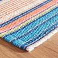 thumbnail image 5 of Dash & Albert Sloane Stripe Handwoven Cotton Rug, 5' x 8', Sunset, 5 of 7