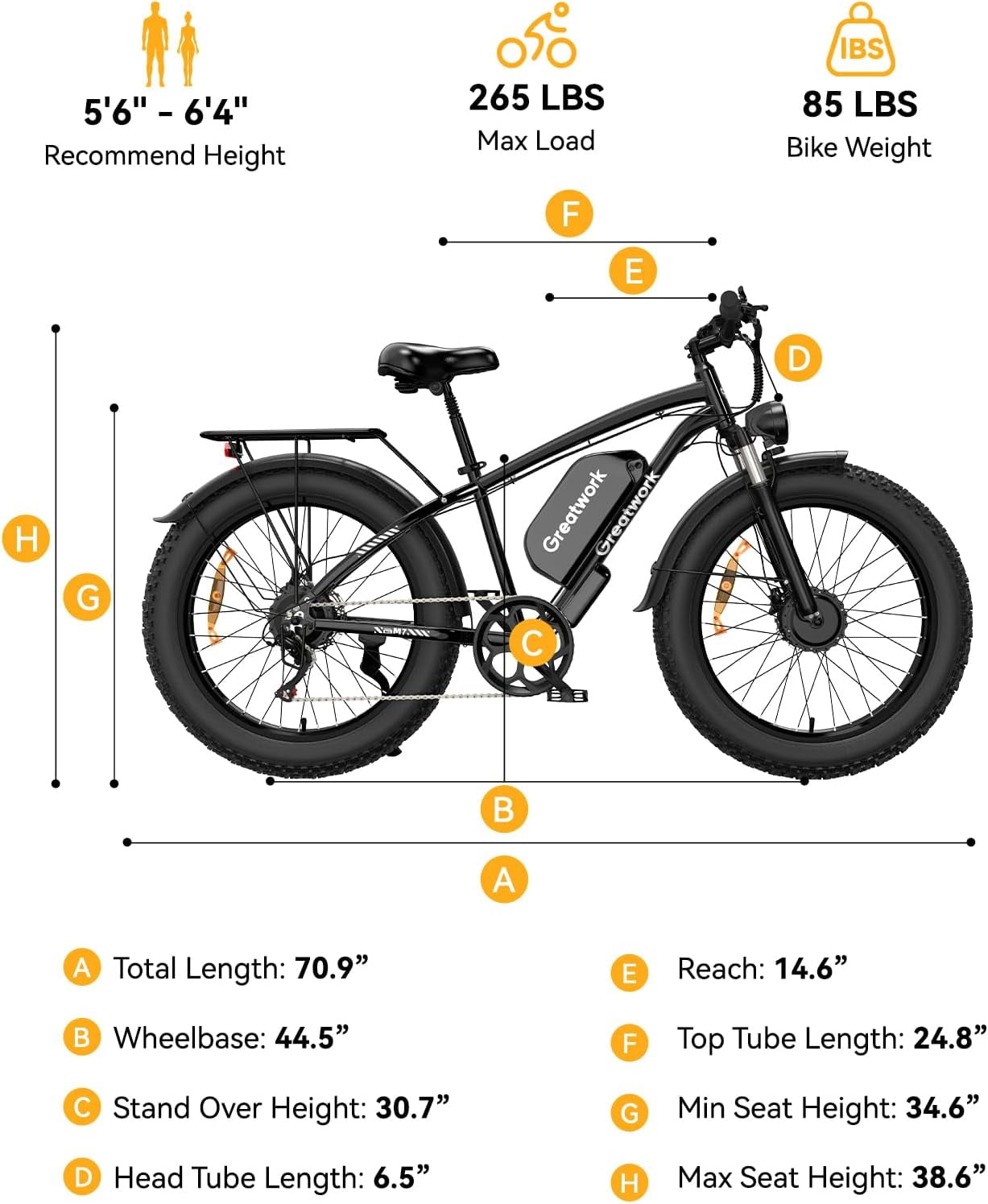 5000W Peak Electric Bike, 52V 25AH Ebike for Adults, Dual Motor AWD E-bike 45MPH 7-Speed ,100 Miles Range Mountain Bicycle with 26" Fat Tire UL2849