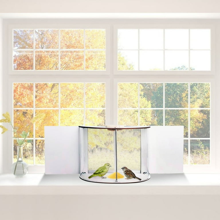 Cuoff Bird Feeders for Outdoors Indoor Window Bird Feeder 180
