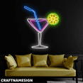 thumbnail image 2 of Craftnamesign Cocktail Neon Sign, Margarita Bar Wall Art, Home Bar Decoration, 2 of 4