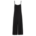 thumbnail image 3 of B91xZ Salopettes pour Femmes une-Pièce Combinaisons Bretelles Réglables Pantalons Décontractés Chauds, Noir TG, 3 of 5