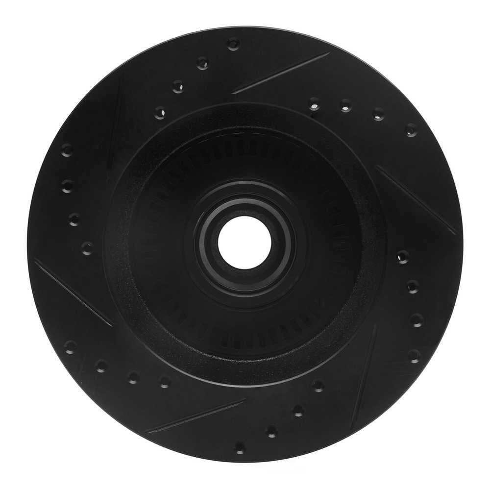 Dynamic Friction Company 633-55000R DFC Brake Rotor - Drilled And Slotted - Black