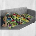 thumbnail image 6 of Birds Soft Flannel Fleece Throw Blanket, Cheerful Happy Birds Singing on Lively Tree Branches with Colorful Spring Leaves, Cozy Plush for Indoor and Outdoor Use, 70" x 90", Multicolor, by Ambesonne, 6 of 6