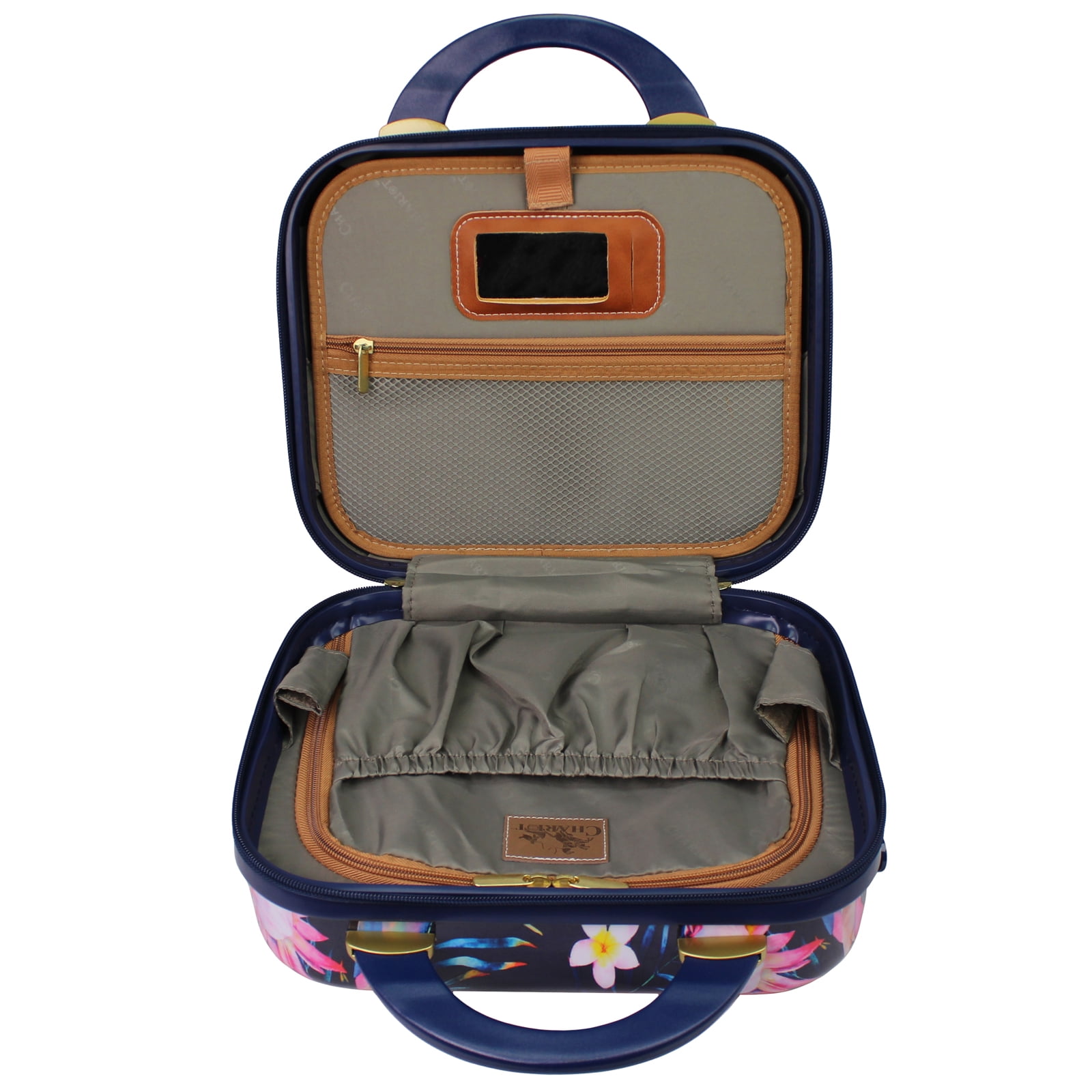 World Traveler Chariot Vintage Trunk Style Cosmetic Case - Parrot