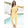 thumbnail image 2 of Roaman's Women's Plus Size Two Pocket Soft Knit Swing Tunic, 2 of 6