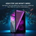 thumbnail image 3 of GAMEPOWER Ravadin ATX Mid-Tower PC Gaming Case, 650W PSU, 3x Pre-Installed 120mm ARGB Fans, Tempered Glass Side Panel, - Ideal for Gamers and PC Enthusiasts, Black, 3 of 8