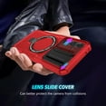 thumbnail image 5 of Allytech Magnetic Case for Samsung Galaxy S24 Plus 5G with Lens Slide Cover, [Non-Slip] [Military Grade Protection] Slim Shockproof Ring Stand Case Support Wireless Charging, Red, 5 of 10
