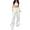 White, variant on Loose Pants for Women Elastic High Waist Wide Leg Athletic Pants Y2K Streetwear Causal Sweatpants, S