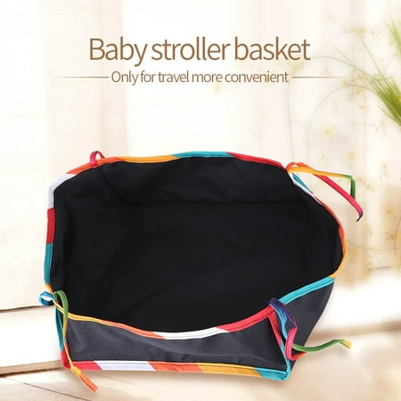 1Pc Baby Stroller Pram Bottom Basket Pushchair Buggy Shopping Storage Case Organizer Bag , Pushchair Basket, Pushchair