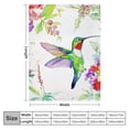 thumbnail image 4 of Orinice Hummingbird Flowers Birds Soft Fleece Blanket for All Seasons, Lightweight Throw Blanket for Living Rooms Sofa Decor, Cow Gifts, Long-lasting Blanket for Bed, Multiple Sizes Available 60x80in, 4 of 6