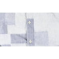 thumbnail image 2 of CWST Mens Colorblocking Button Up Shirt, Blue, Medium, 2 of 3