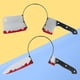 thumbnail image 5 of 2 diademas divertidas y aterradoras para Halloween, diadema con sangre en la cabeza, accesorios para fiestas de terror, disfraz, juguete de truco (cuchillo de carnicero + cuchillo puntiagudo), 5 of 5