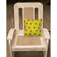 thumbnail image 2 of Carolines Treasures BB5151PW1818 Watermelon on Lime Green Fabric Decorative Pillow  18H x18W multicolor, 2 of 2