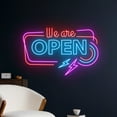 thumbnail image 2 of Handmadetneonsign We Are Open Led Sign, We Are Open Neon Sign, Open Led Light, Custom Text Neon, 2 of 5