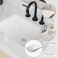 thumbnail image 4 of ARIEL Monroe 60 Inch Single Rectangle Sink Bathroom Vanity With Carrara White Quartz Countertop 1.5 Inch Edge In Oak, 4 of 8