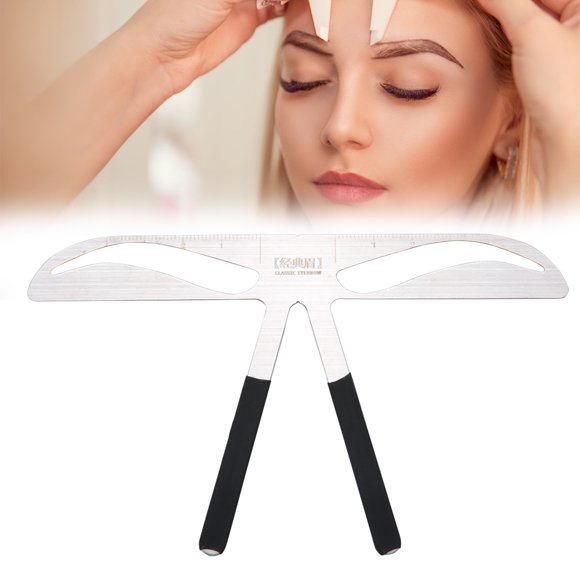 Regla de Cejas Fugacal con 8 Tipos de Plantillas de Tatuajes Herramienta de Maquillaje