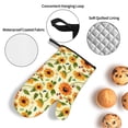 thumbnail image 3 of Pofeuu Sunflowers And Butterflies Print Oven Mitts and Pot Holders 4 pcs Set,High Heat Resistant 500 Degree Extra Thicken Long Kitchen Cotton Oven Glove for Cooking, 3 of 6