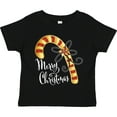thumbnail image 3 of Inktastic Merry Christmas Red and Gold Candy Cane Boys or Girls Toddler T-Shirt, 3 of 5