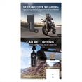 thumbnail image 2 of 1080P HD Mini Wifi Sports Camera 160 Wide Angle Outdoor Recorder Wireless Real Time Viewing Back Clip Action Camcorders,1x Sports Camera(Without memory card) 1x Wrist strap 1x Cycling stand,Black, 2 of 8