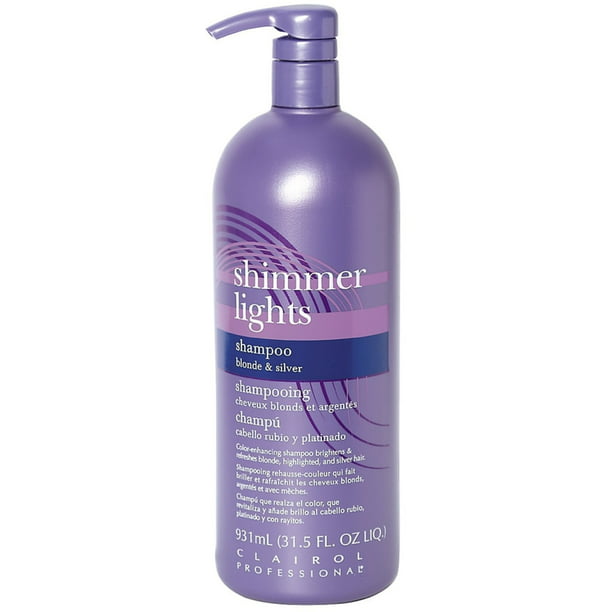 transportabel Læsbarhed menneskemængde Clairol Shimmer Lights Shampoo, Blonde & Silver 31.5 oz - Walmart.com