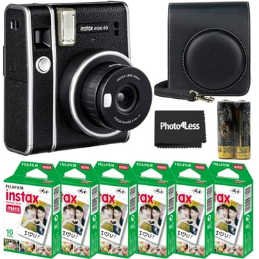 Fujifilm Instax Mini 40 Instant Camera   Fuji Instax Instant Film Single Pack - 10 Prints (6)   Case - Bundle…