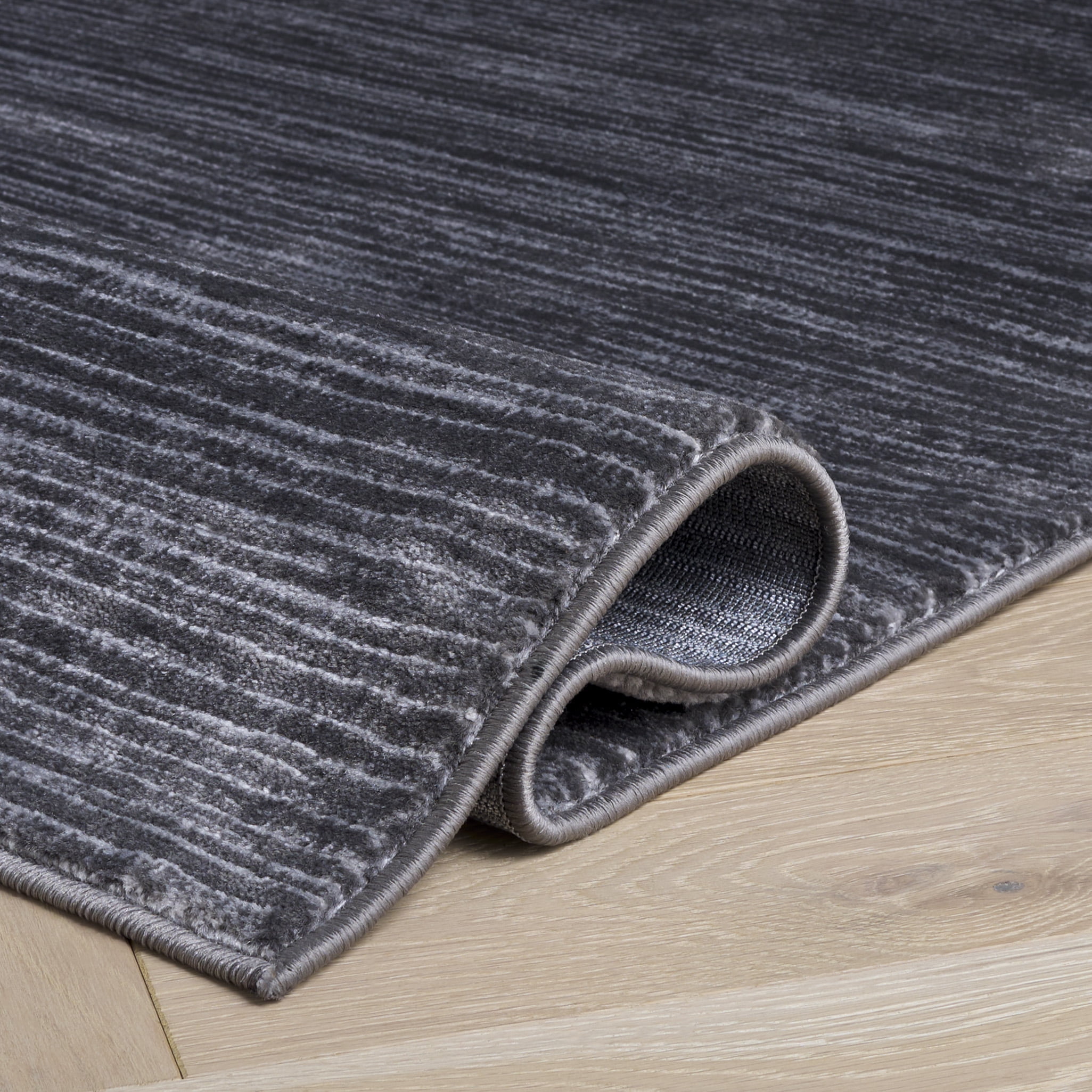 SAFAVIEH Vision Adrasteia Overdyed Solid Runner Rug, Grey, 2'2" x 22' - Modern Design, Grey, Non-Shedding & Easy Cleaning, Ideal for Living Room, Bedroom, Dining Space, Entryway, Hallway, Kitchen