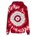 thumbnail image 7 of Womens Fashion Tie Dye Gradient Hoodies Oversized Sweatshirt Plus Size Loose Fit Cute Hooded Jacket Outwears Drawstring Fall Pullover Tops with Pocket, 7 of 7