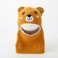thumbnail image 2 of Gpaecead Kids Winter Plush Mask Hat Warm Knit Thick Ski Cute Protector Head Cap For Girls Boys Yellow, 2 of 7