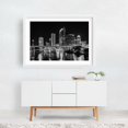 thumbnail image 2 of The Tampa Skyline B&W - Tampa Florida Photography Cityscape Black and White Skyline Architecture Nightlife Bridge White Framed Wall Art Print 5 x 7 inches, 2 of 3