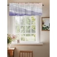 thumbnail image 2 of Watercolor Ombre Purple Valances for Windows, Rod Pocket Kitchen Valance Curtains - Soft & Washable Small Window Treatment for Living Room,&nbsp;Bathroom, Ocen Waves Beach , 42x12 Inch, 1 Panel, 2 of 9